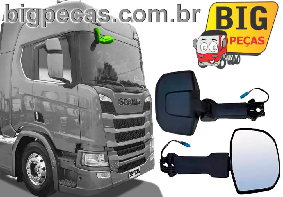 ESPELHO RETROVISOR RAMPA FRONTAL SCANIA NTG