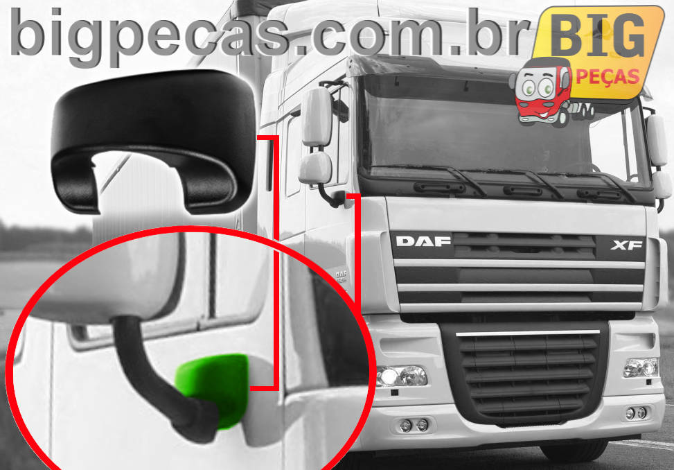 ACABAMENTO INFERIOR DO BRAÇO DO ESPELHO DAF CF/XF (ATÉ 2019)